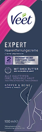 Crème dépilatoire Veet expert