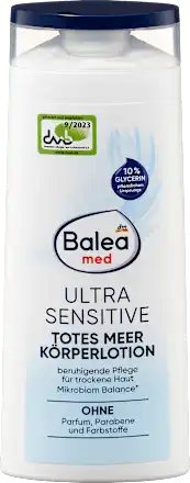Balea med Ultra sensitive totes meer