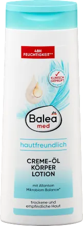 balea med hautfreundlich creme-öl körper lotion